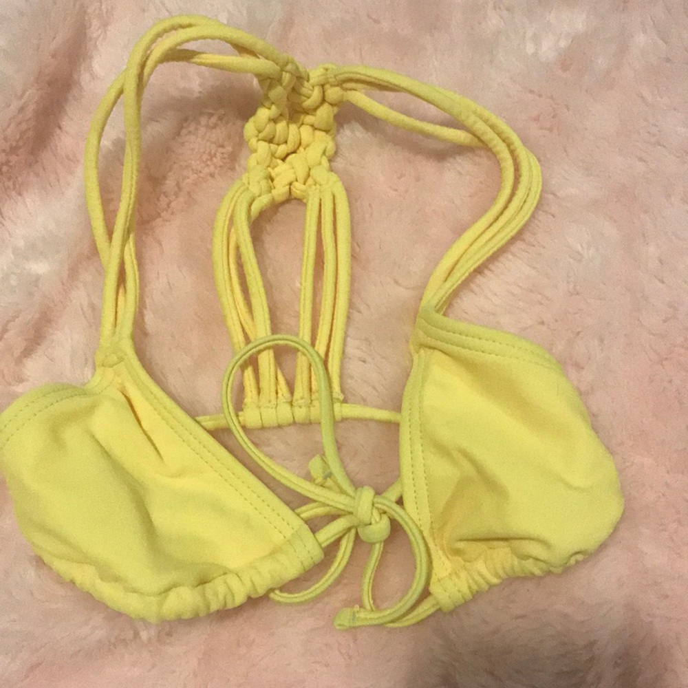 Yellow bikini top